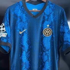Inter Milan 21/22 Home Kit No Sponsor XXL
